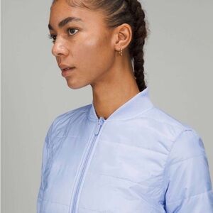 Lululemon Non Stop Quilted Bomber Jacket Reversible Lavender Dusk Size 4